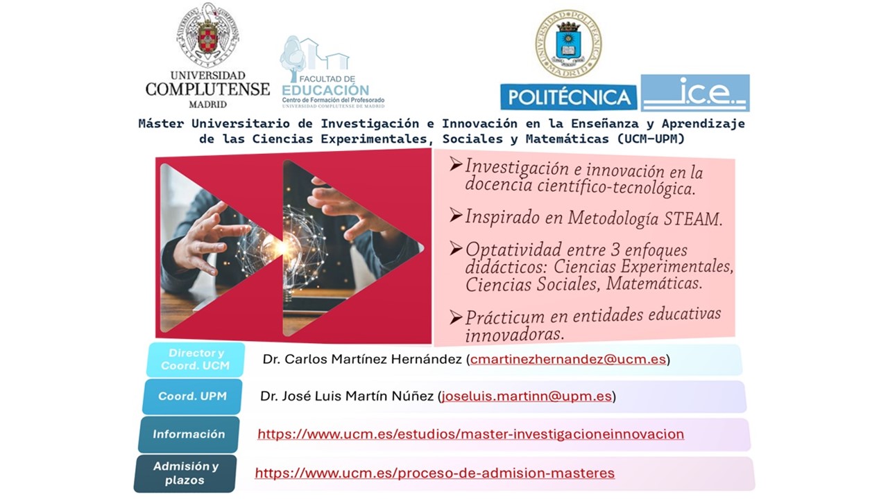 Matricúlate en las plazas libres de septiembre de nuestro nuevo máster sobre educación STEAM: escucha lo que opinan los recién egresados